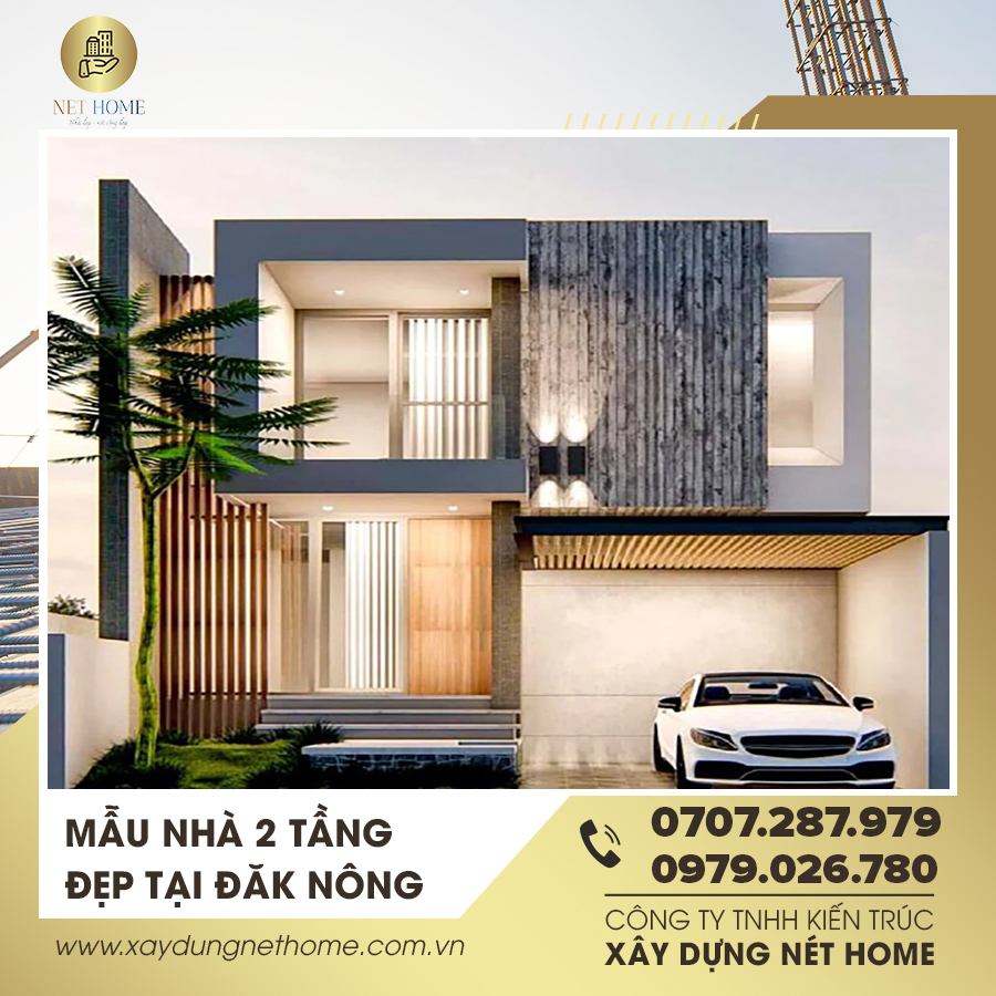Mẫu nhà 2 tầng đẹp tại Đăk Nông
