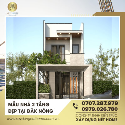 Mẫu nhà 2 tầng đẹp tại Đăk Nông