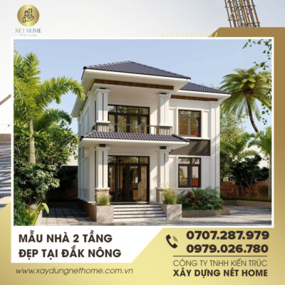 Mẫu nhà 2 tầng đẹp tại Đăk Nông