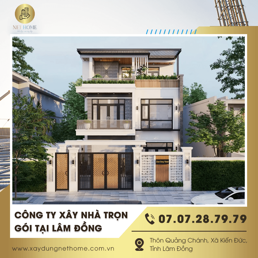 Công trình do công ty xây nhà trọn gói tại Lâm Đồng thực hiện