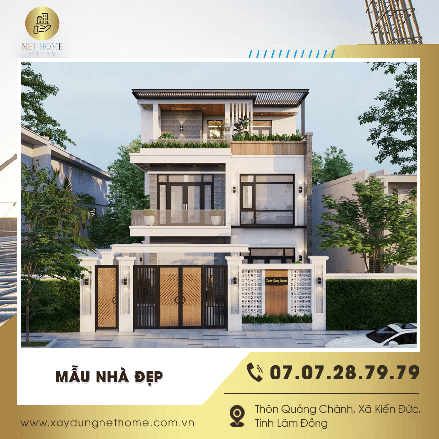 Thiết kế mẫu nhà đẹp thực tế