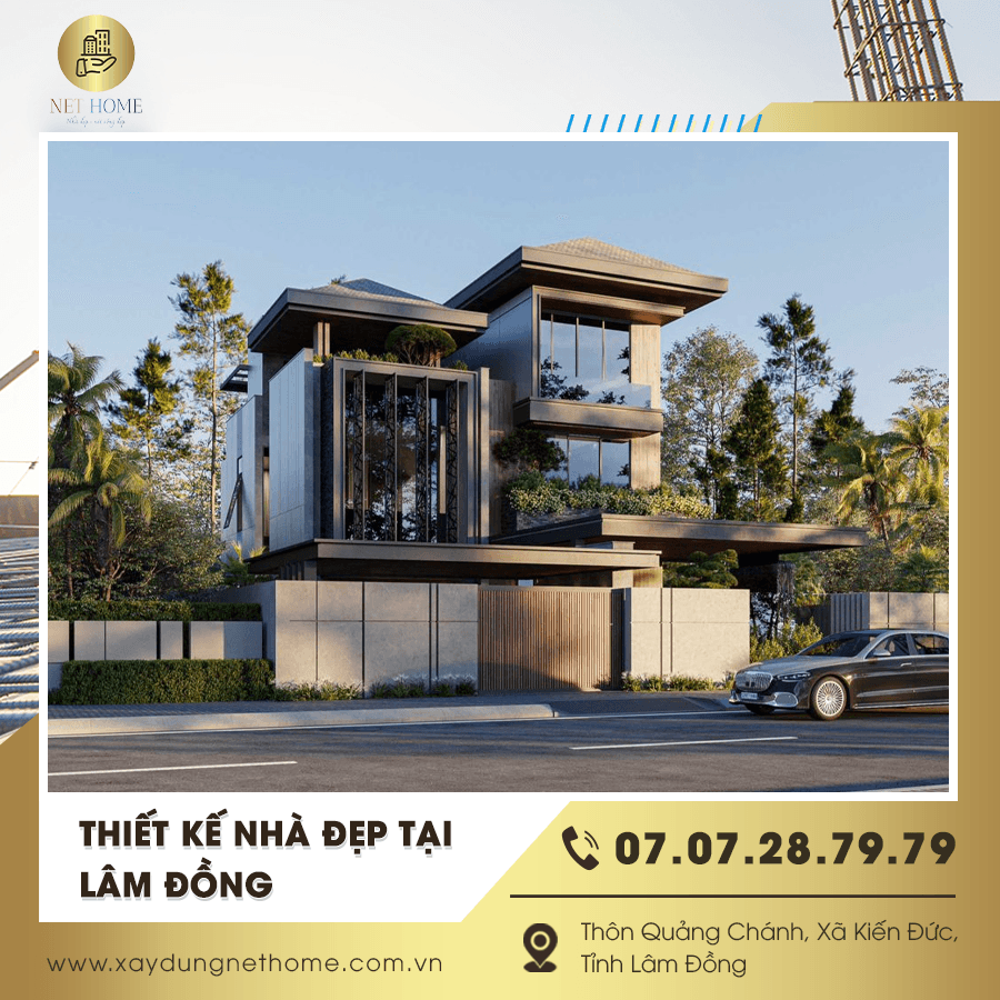 Thiết kế nhà đẹp tại Lâm Đồng tối ưu không gian