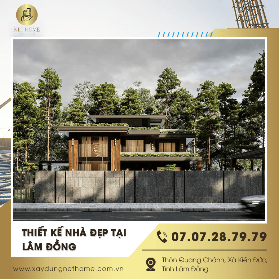 Thiết kế nhà đẹp tại Lâm Đồng phù hợp khí hậu