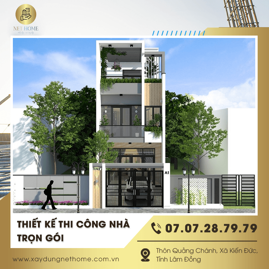 Hình ảnh thực tế thiết kế thi công nhà trọn gói